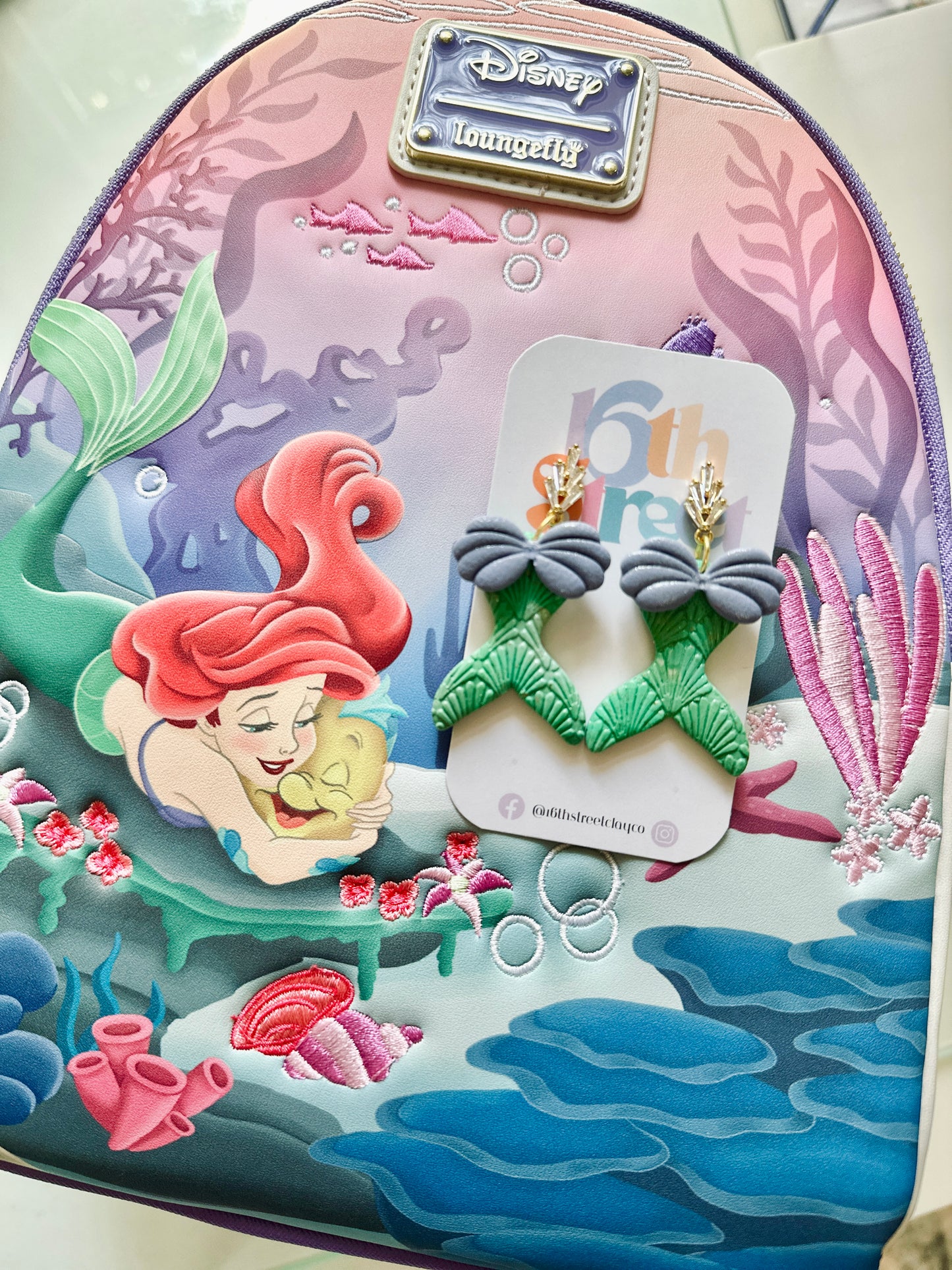 Mermaid Dangles/Studs | Handmade Polymer Clay Earrings
