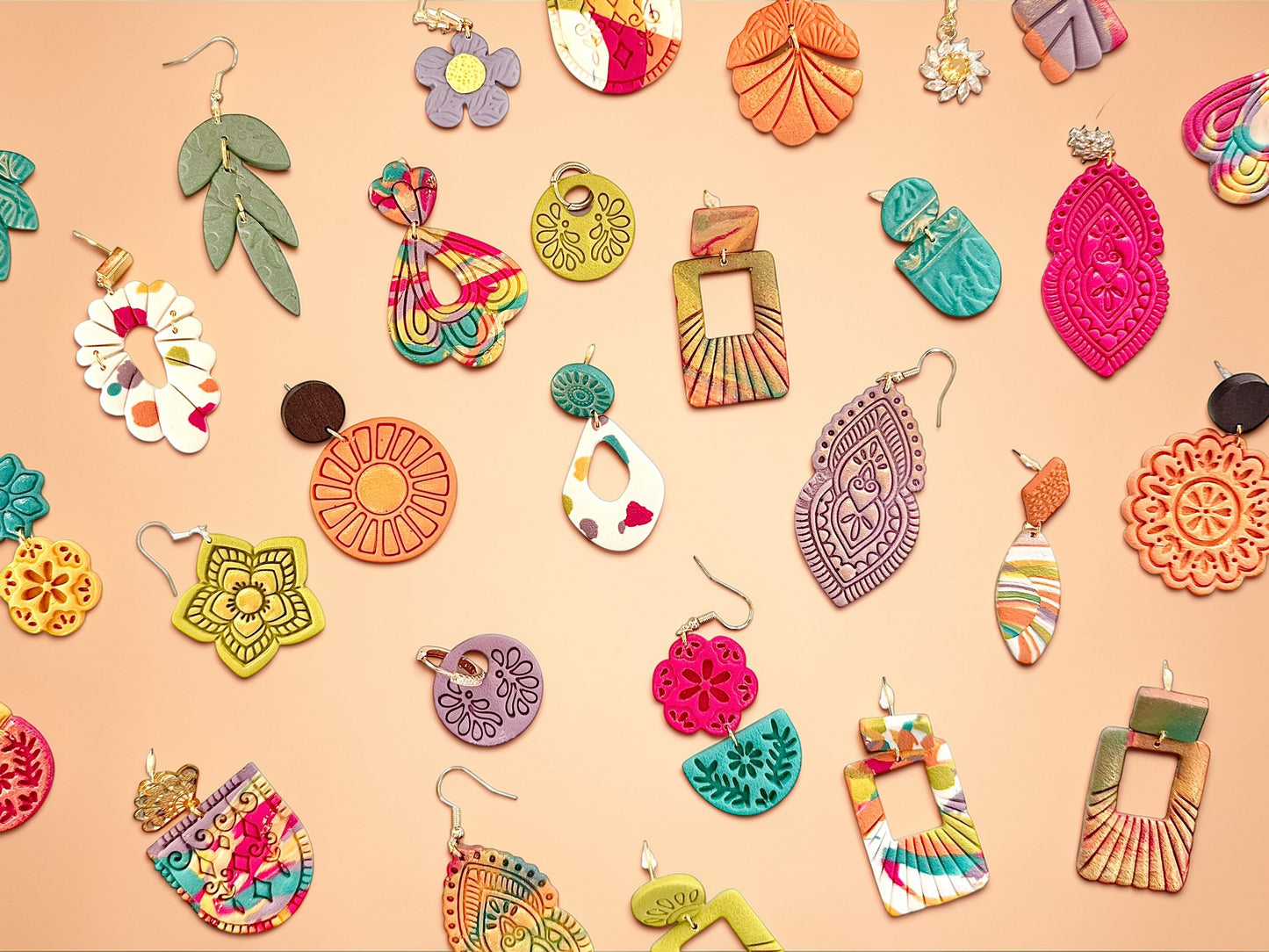 Beatrice Dangles | Handmade Polymer Clay Earrings