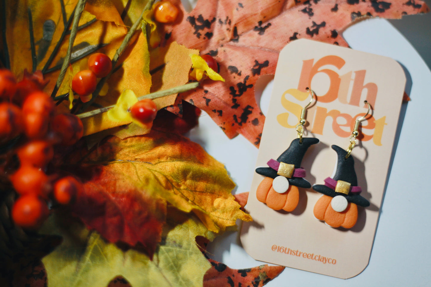 Witchy Gnomies Dangles | Handmade Polymer Clay Earrings