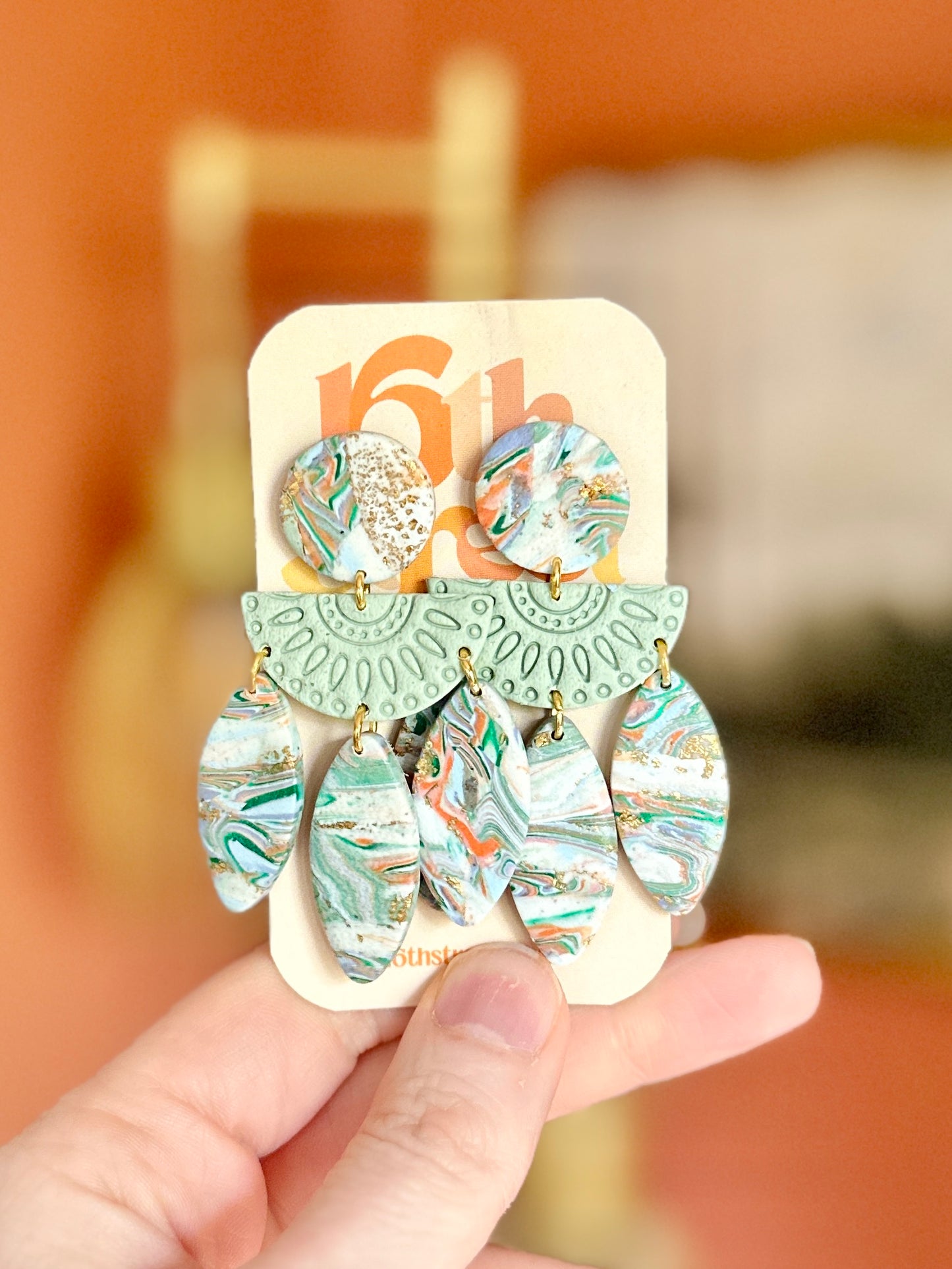 Fancy Dangles | Handmade Polymer Clay Earrings