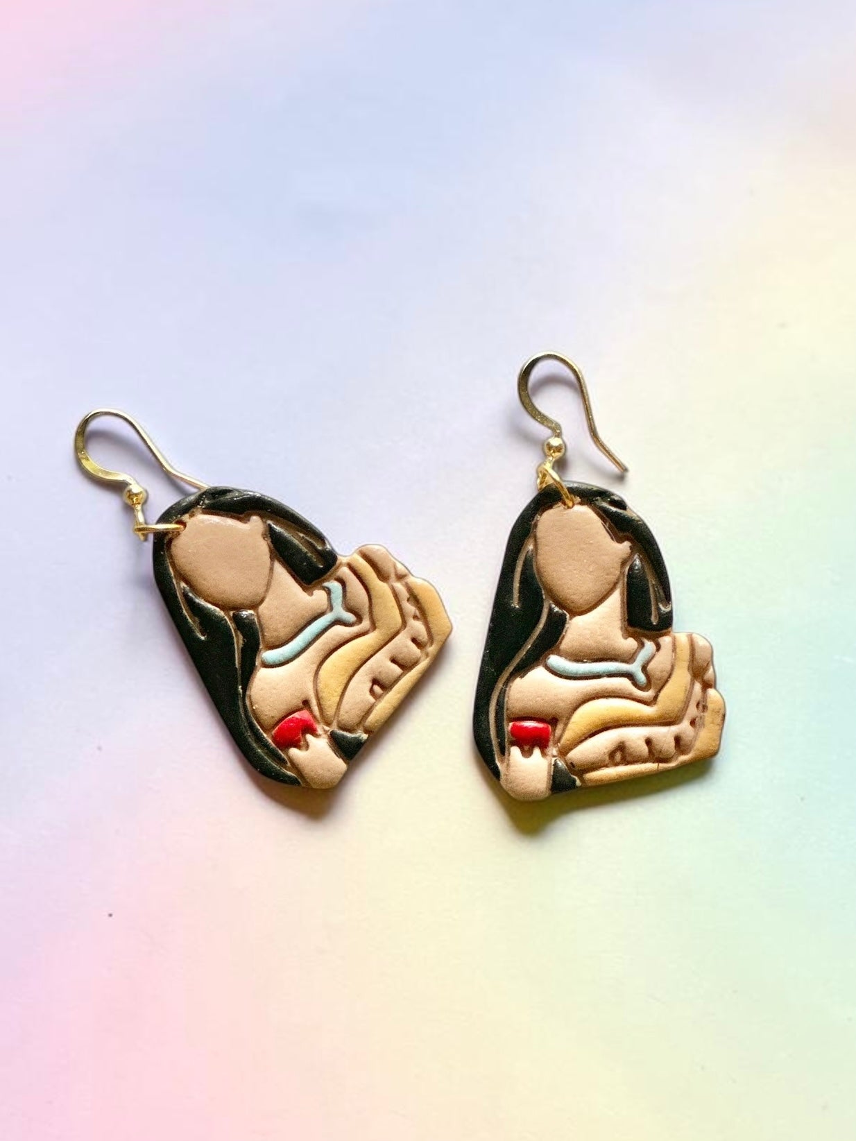 Forest Princess Dangles | Handmade Polymer Clay Earrings