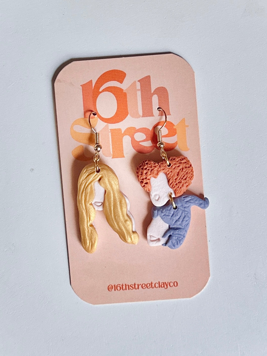 Spooky Sisters Dangles (2) | Handmade Polymer Clay Earrings