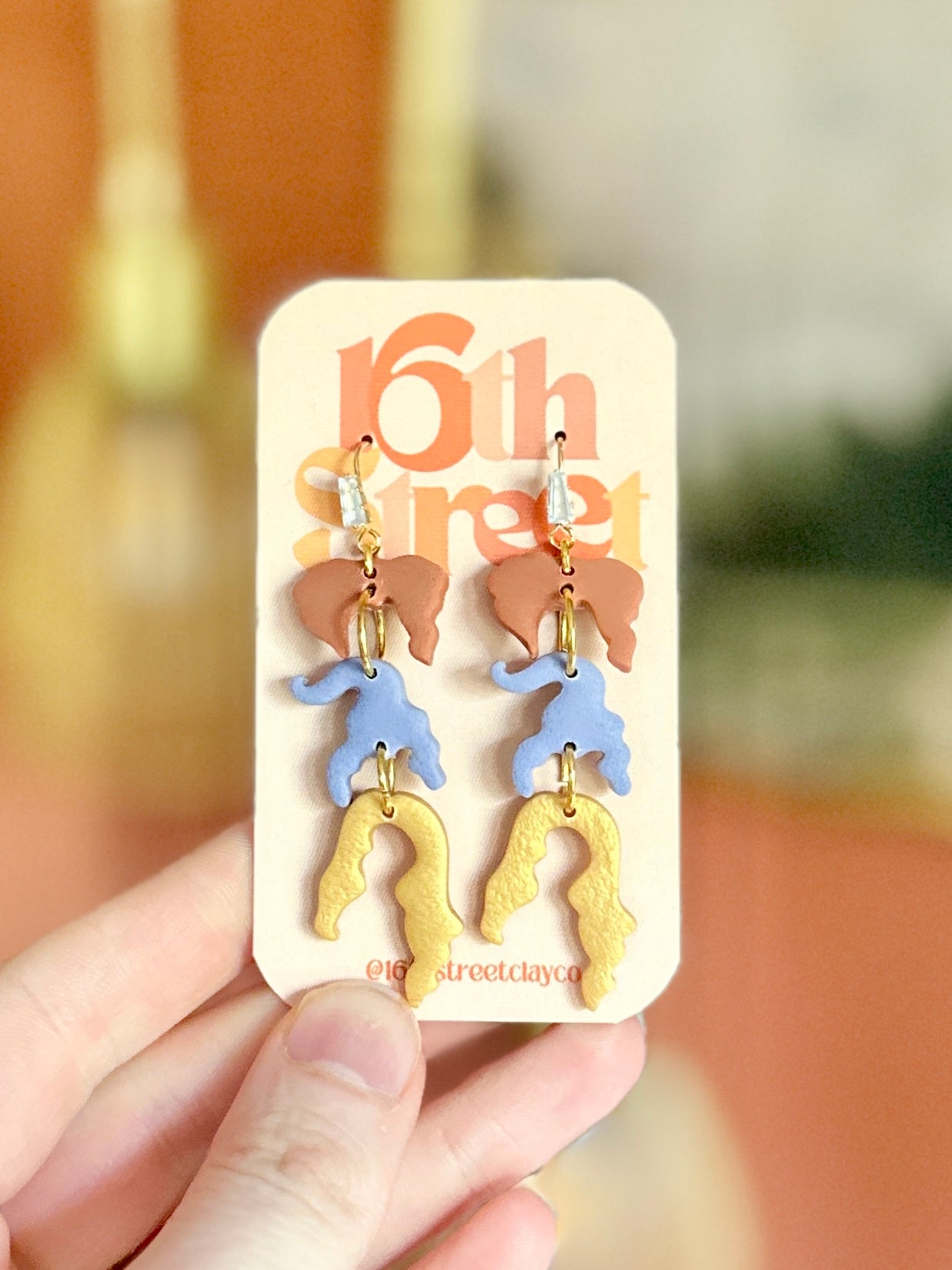 Spooky Sisters Dangles | Handmade Polymer Clay Earrings