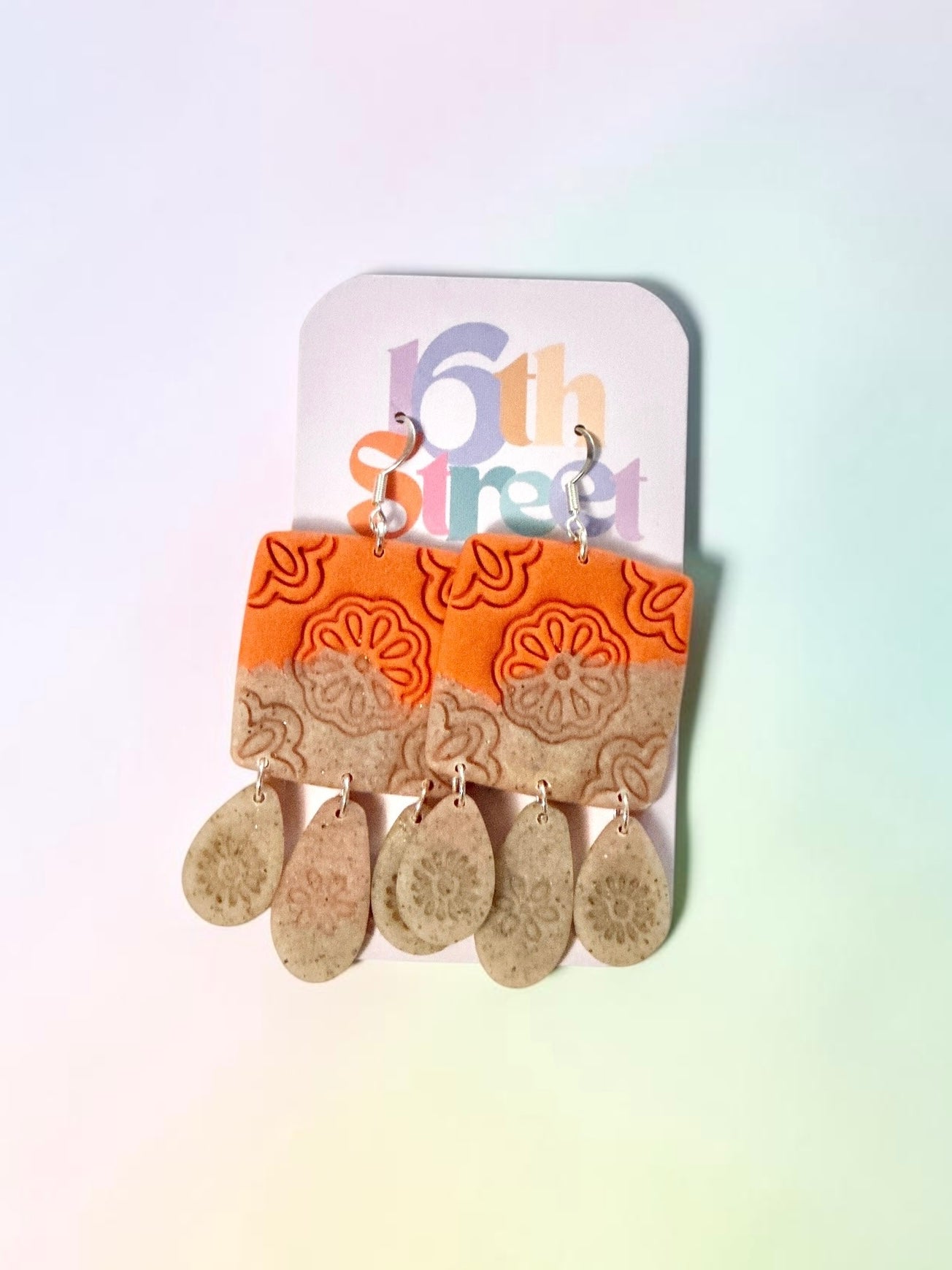 Sahara Dangles | Handmade Polymer Clay Earrings