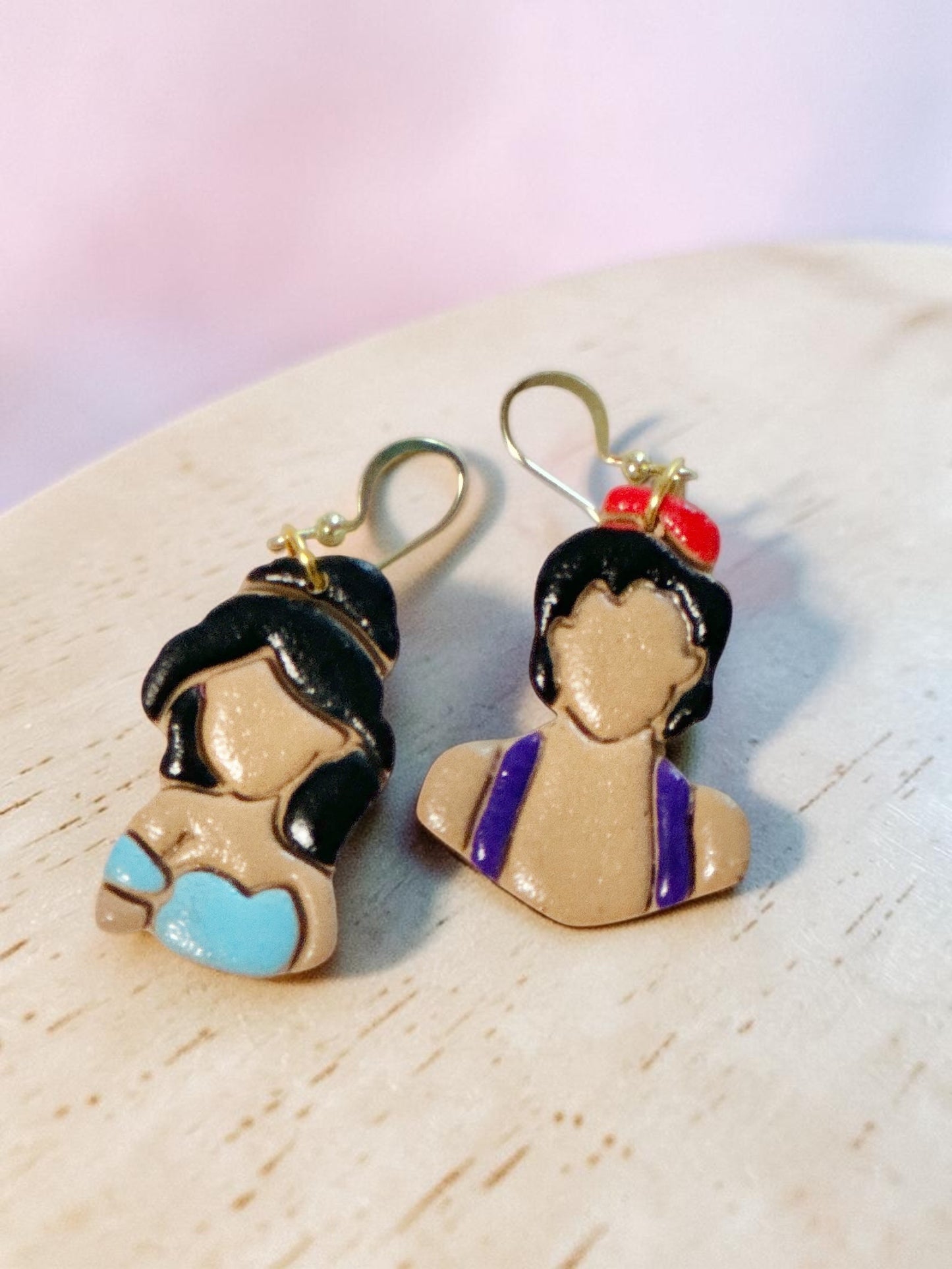 Red Hat Prince Dangles | Handmade Polymer Clay Earrings