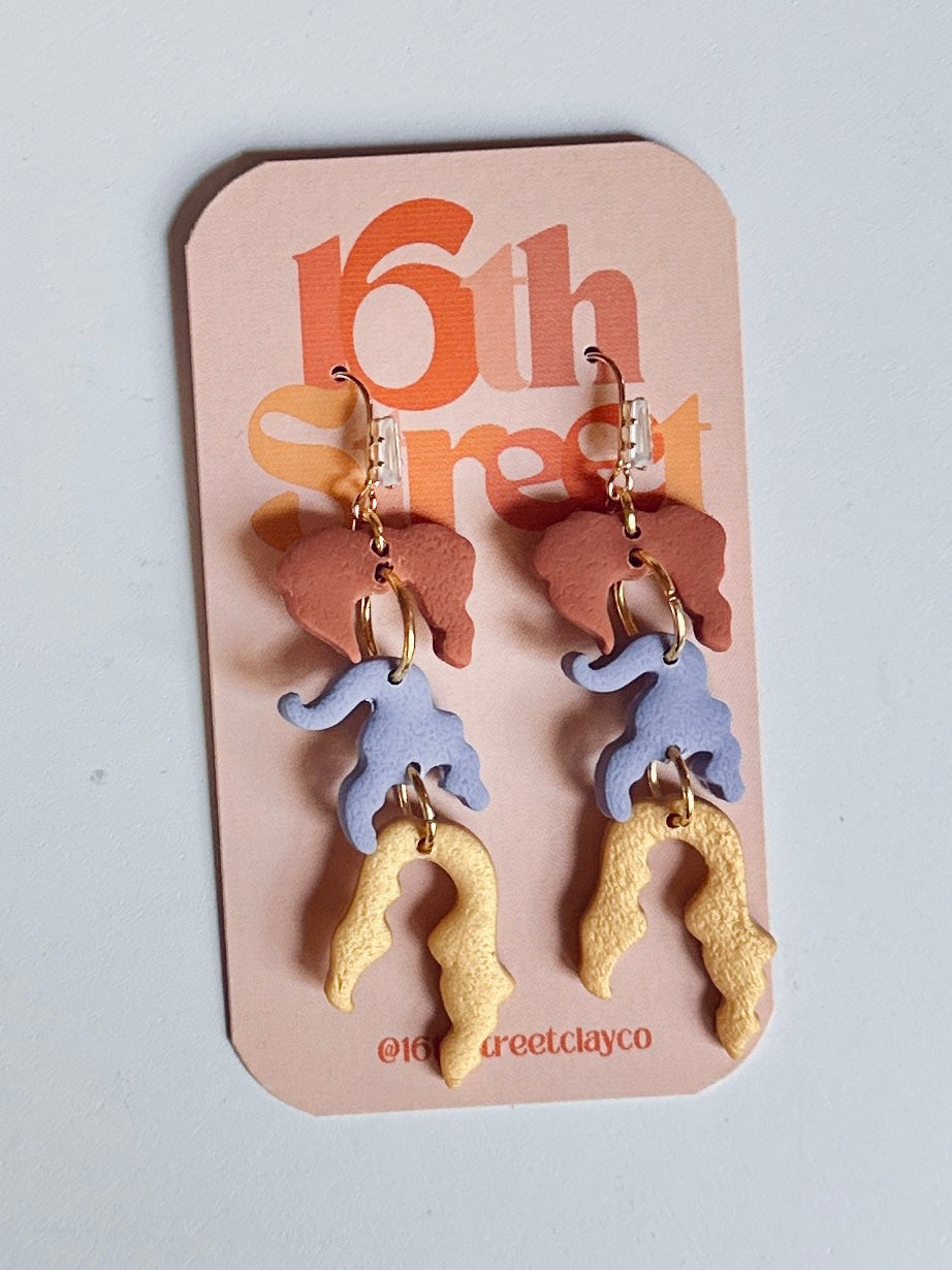 Spooky Sisters Dangles | Handmade Polymer Clay Earrings