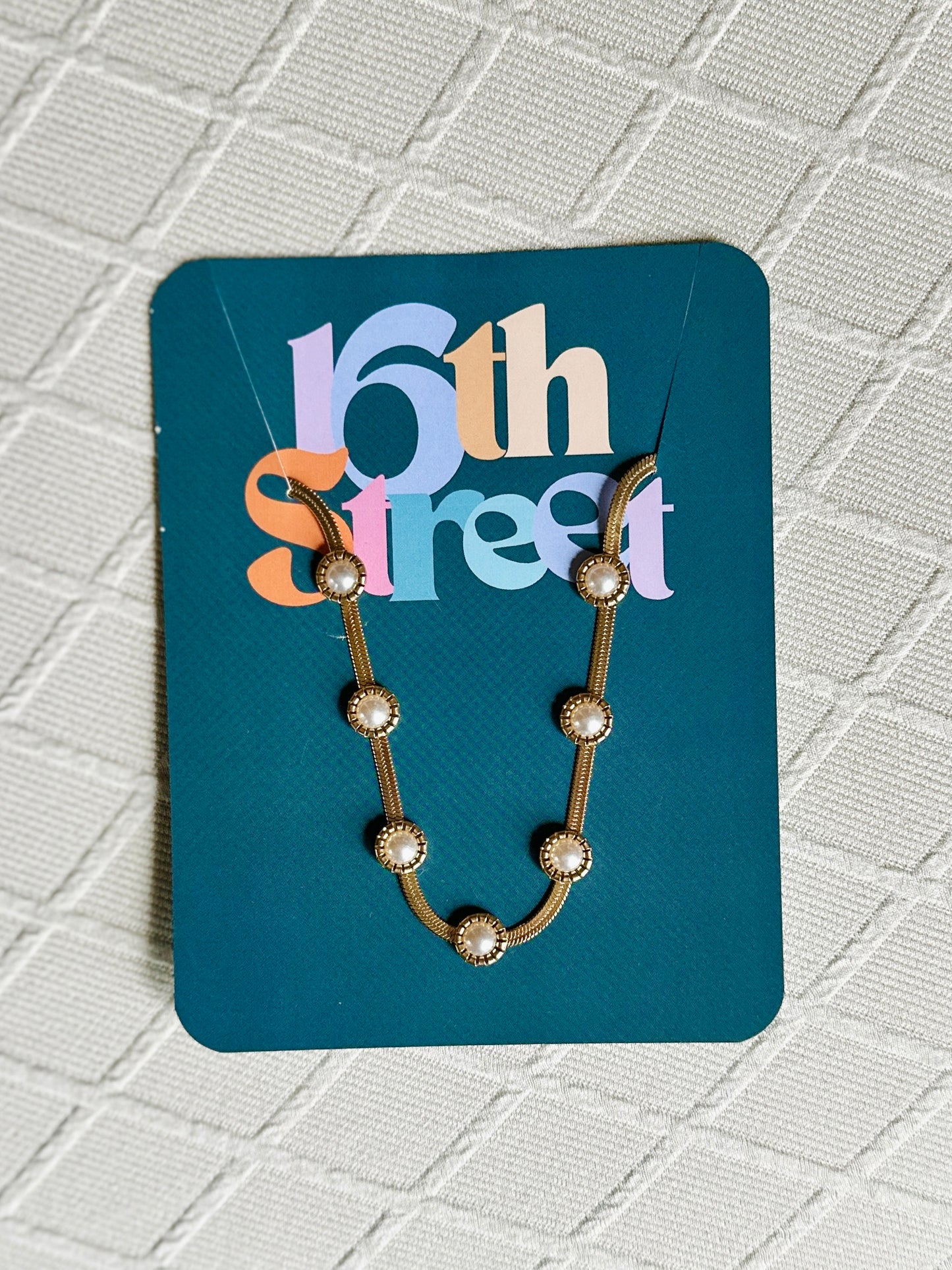 Winifred Golden Necklace - Metal Necklace
