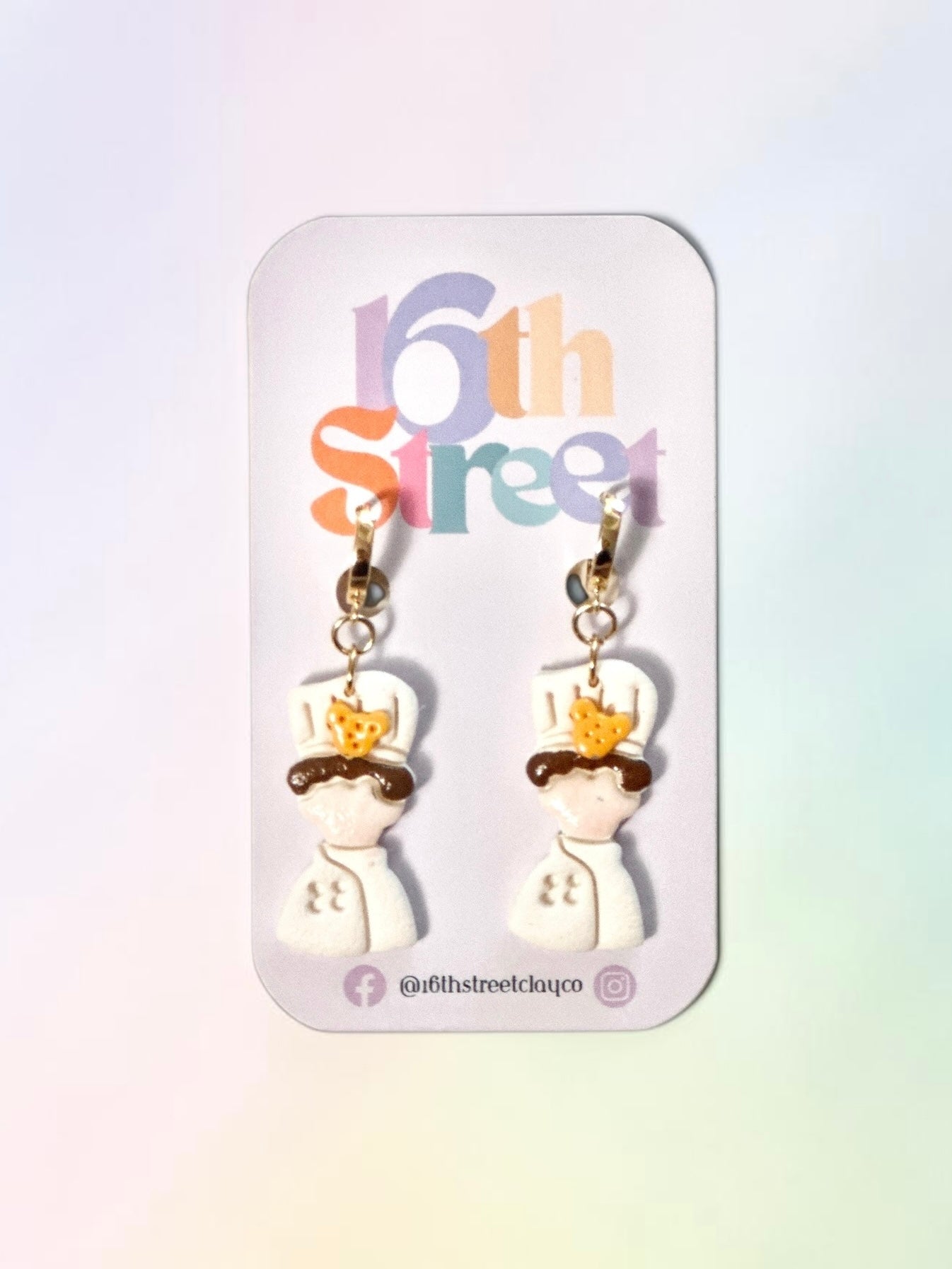 Chef Dangles | Handmade Polymer Clay Earrings