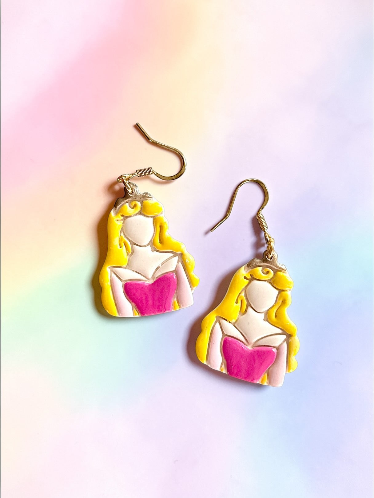 Sleepy Girl Dangles | Handmade Polymer Clay Earrings