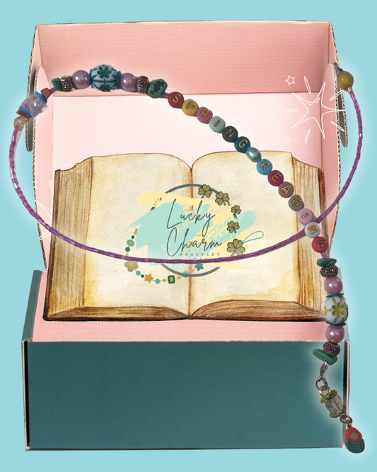 Spring Reading Bookmark | Lucky Charm Bracelet Making