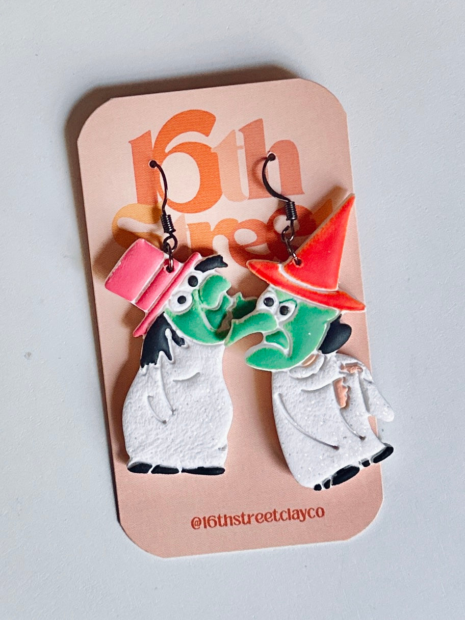 Creepy Kid Dangles | Handmade Polymer Clay Earrings