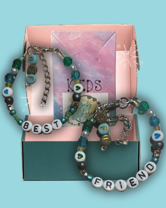 KID-SIZE “Best Friends” Friendship Bracelet by Lucky Charm Jewelry