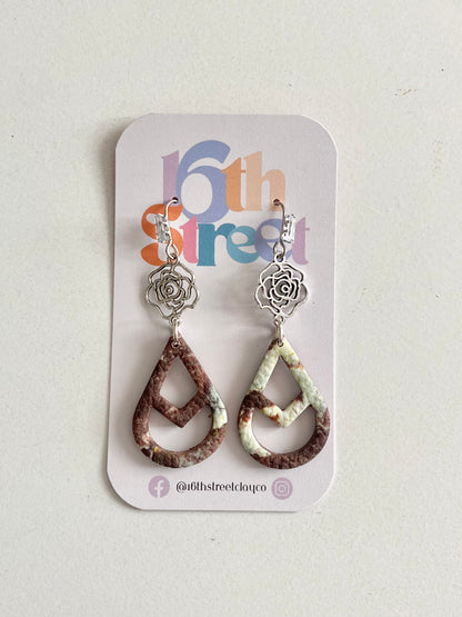 Ashley Dangle Earrings | Handmade Polymer Clay Earrings