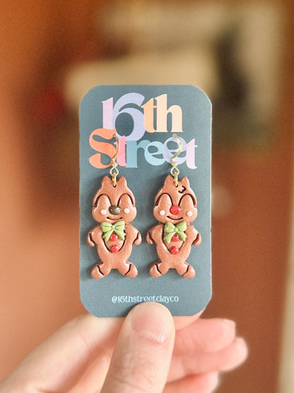 Chippie Friends Dangles | Handmade Polymer Clay Earrings