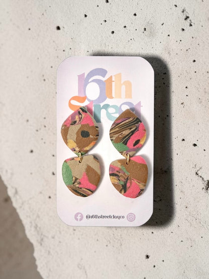 Jabari Dangles | Handmade Polymer Clay Earrings