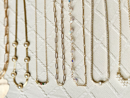 Winifred Golden Necklace - Metal Necklace