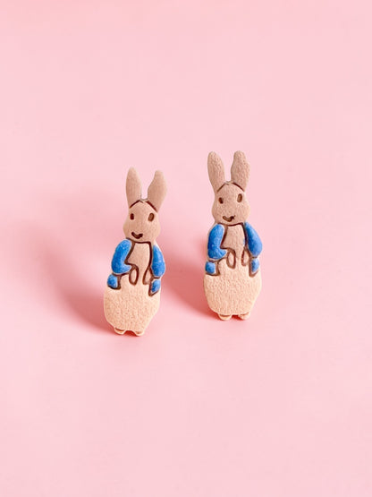 Little Bunny Studs | Handmade Polymer Clay Earrings