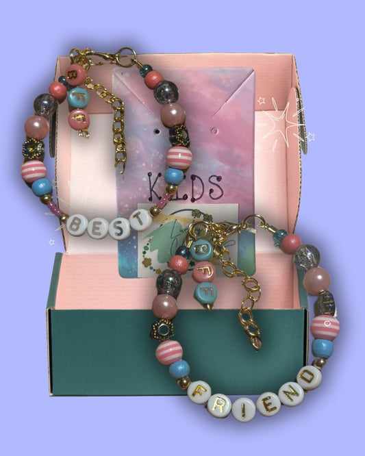 KID-SIZE “Best Friends” Friendship Bracelet by Lucky Charm Jewelry