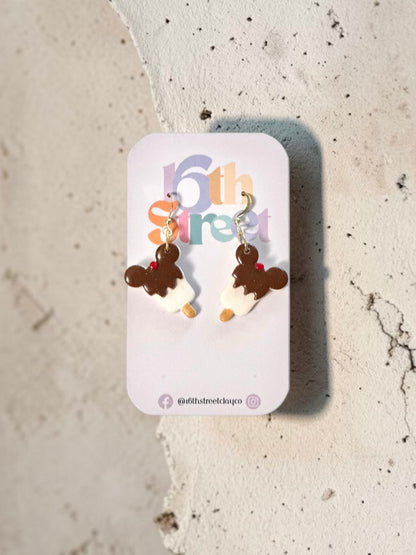 Magic Ice Cream Dangles | Handmade Polymer Clay Earrings