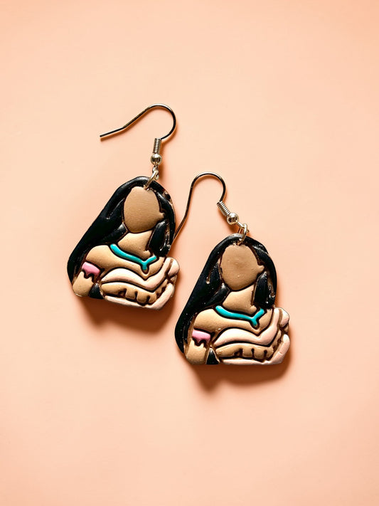 Forest Princess Dangles | Handmade Polymer Clay Earrings