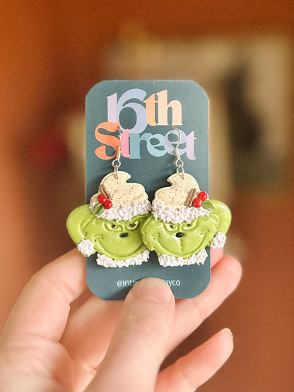 A Cup of Mean Dangles | Handmade Polymer Clay Earrings