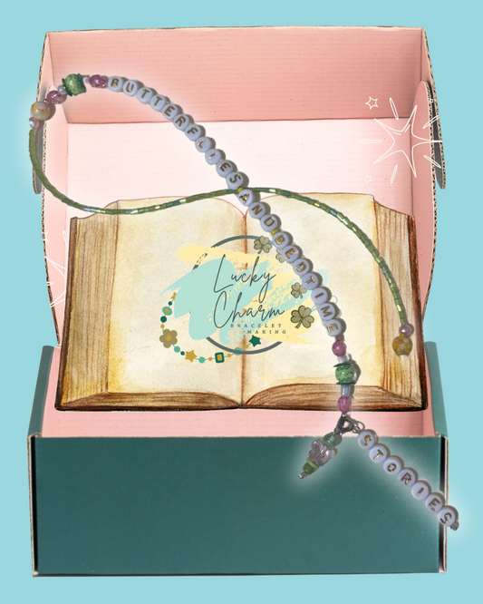 Butterflies and Bedtime Bookmark | Lucky Charm Bracelet Making