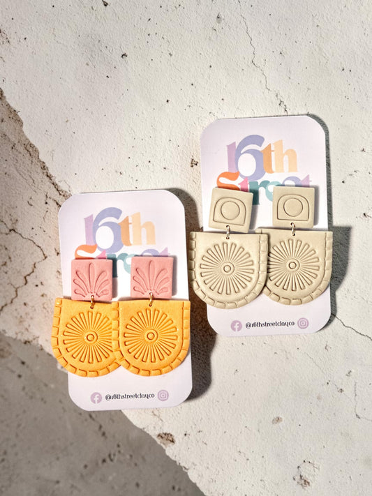 Blaze Dangles | Handmade Polymer Clay Earrings