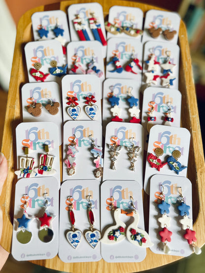 Sandwich Dangles | Handmade Polymer Clay Earrings