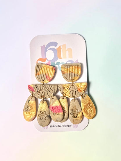 Nuru Dangles | Handmade Polymer Clay Earrings