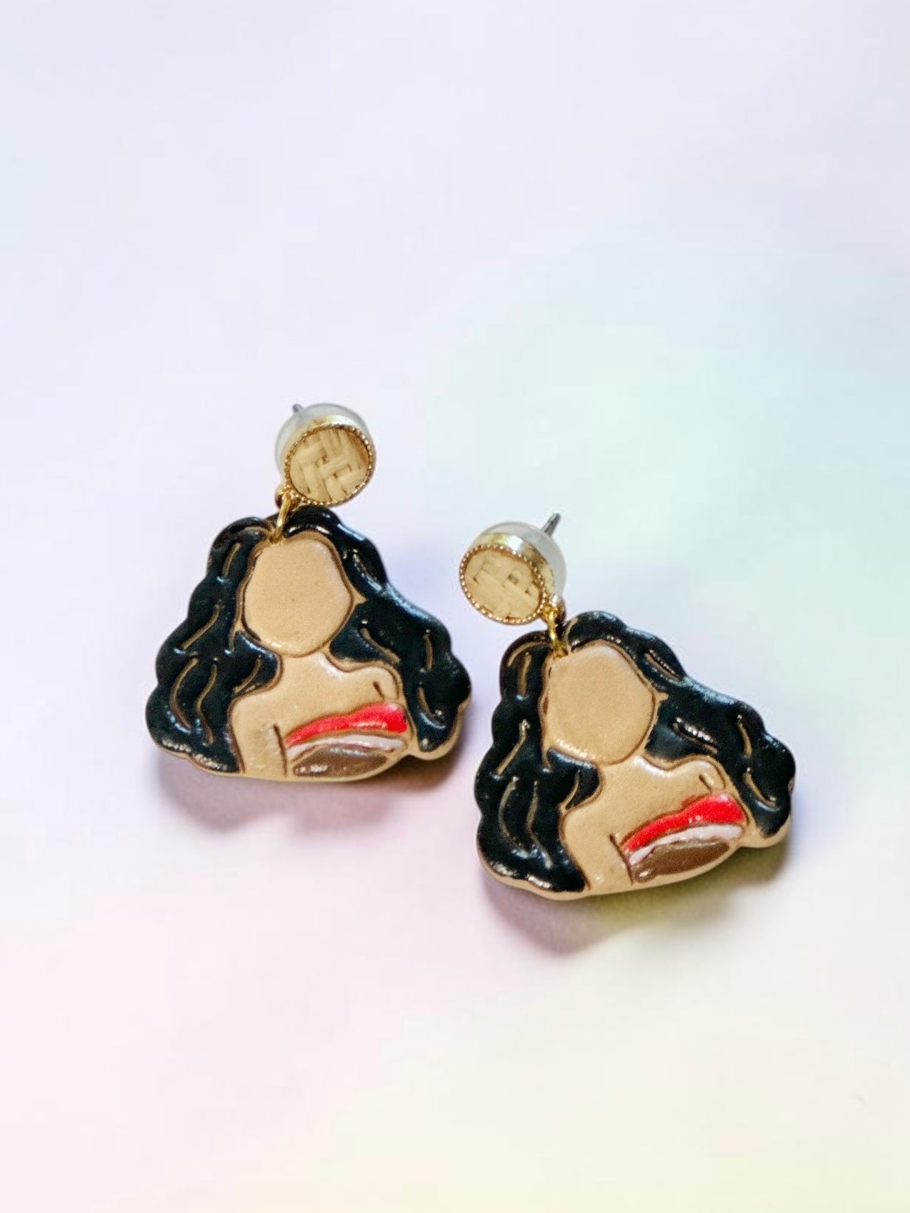 Adventurous Princess Dangles | Handmade Polymer Clay Earrings