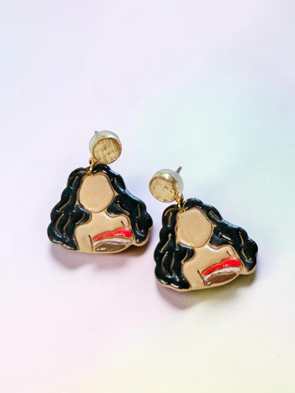 Adventurous Princess Dangles | Handmade Polymer Clay Earrings