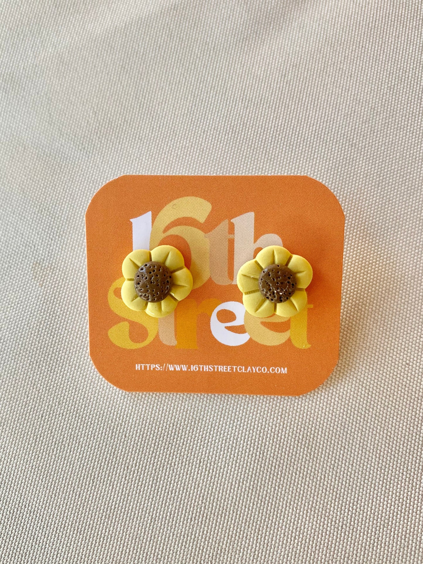 Little Daisy Studs | Handmade Polymer Clay Earrings