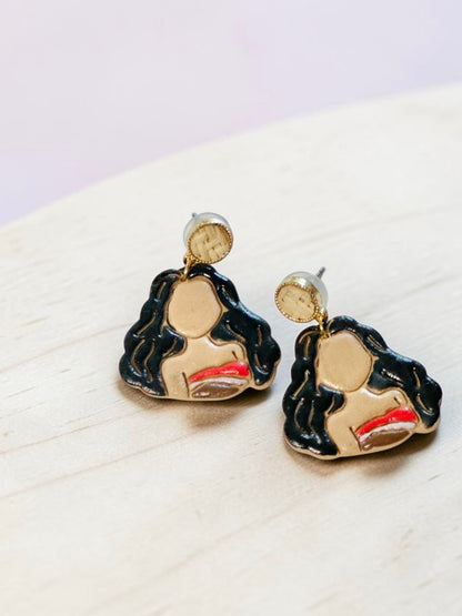 Adventurous Princess Dangles | Handmade Polymer Clay Earrings