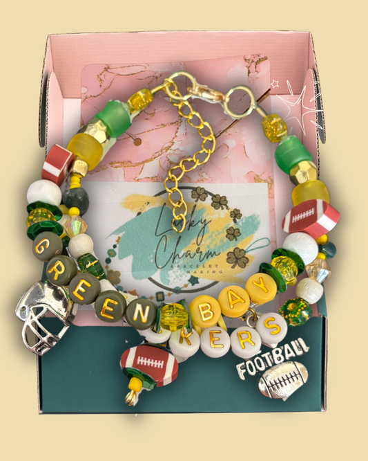Packers Friendship Bracelet by Lucky Charm Jewelry