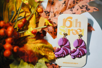 Pink Cat Dangles | Handmade Polymer Clay Earrings