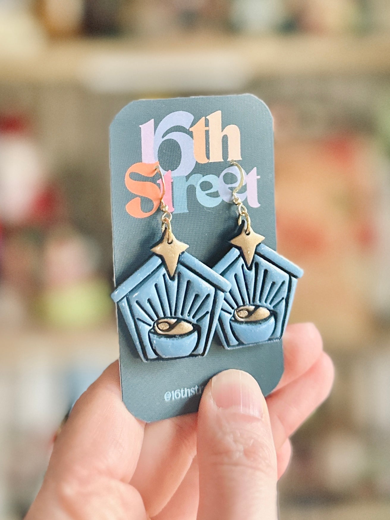 A Child is Born Dangles | Handmade Polymer Clay Earrings