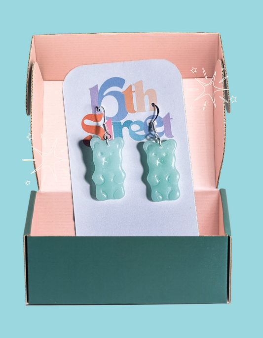 Gummy Bear Dangles | Handmade Polymer Clay Earrings