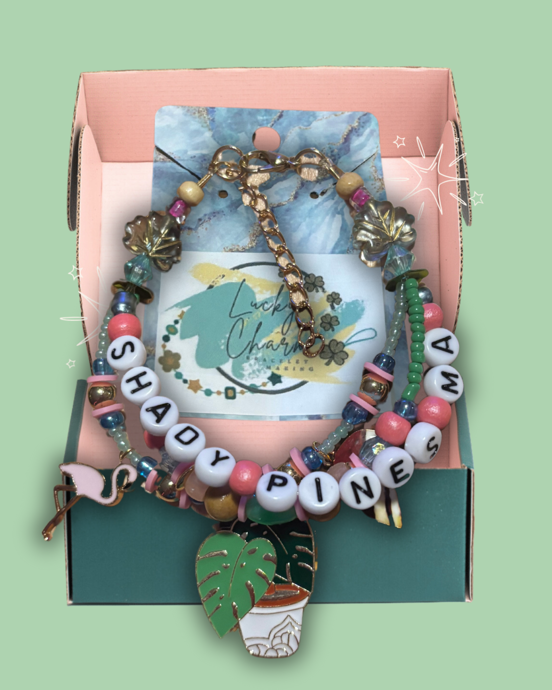 ‘Shady Pines Ma’ Friendship Bracelet by Lucky Charm Jewelry