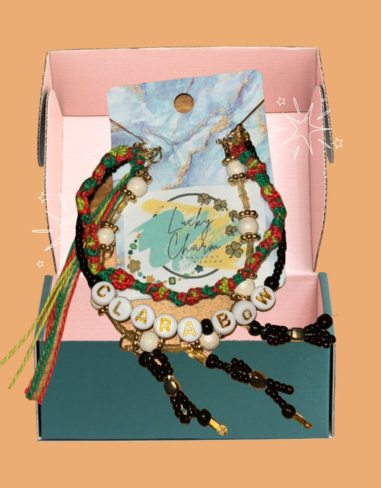 “Clara Bow” Friendship Bracelet | Lucky Charm Jewelry Making