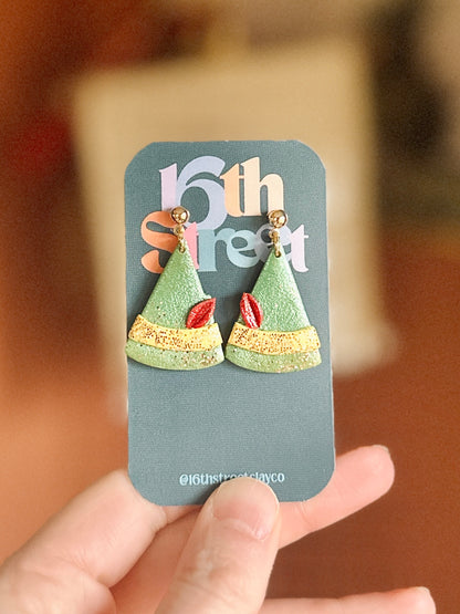 Happy Helper Dangles | Handmade Polymer Clay Earrings