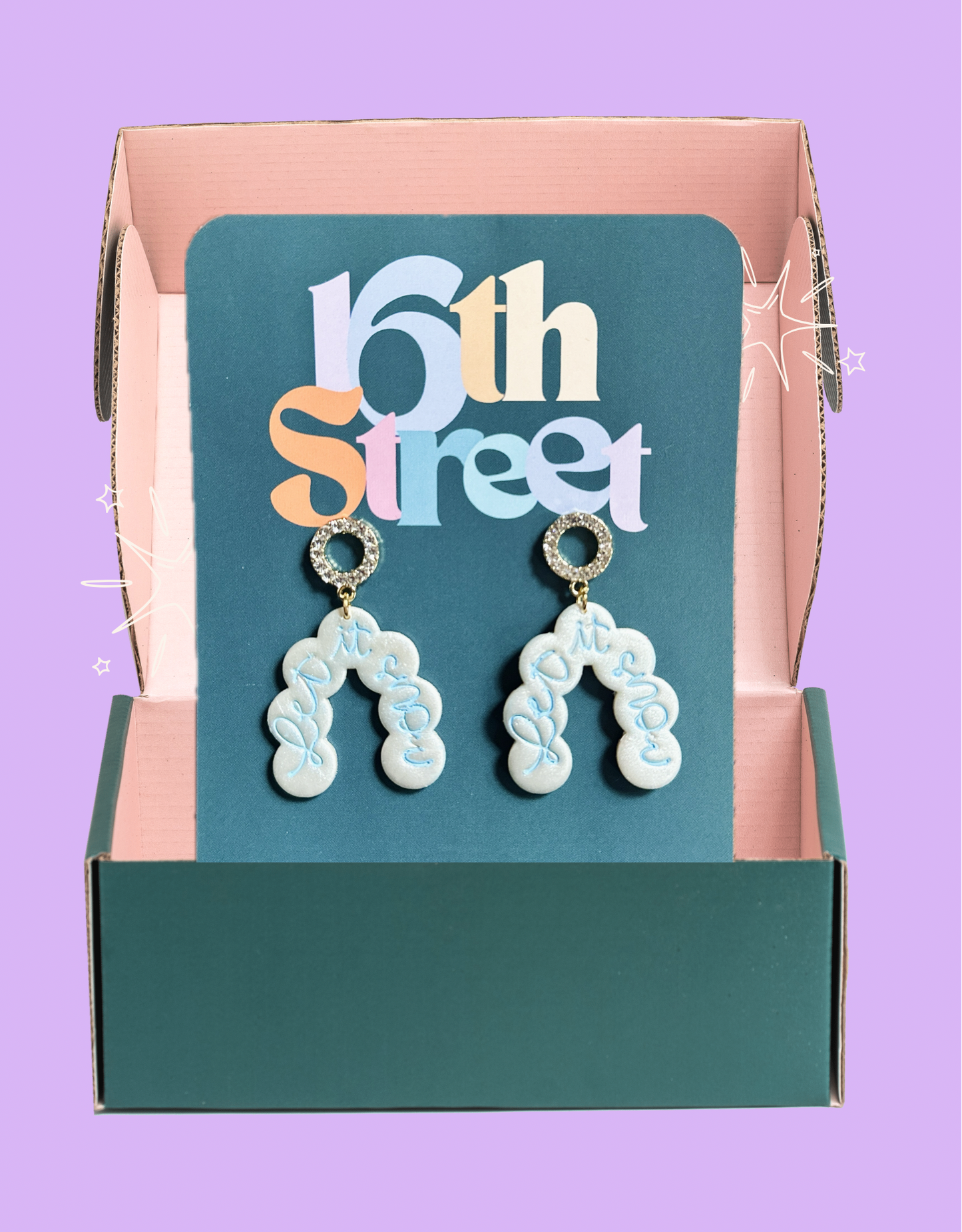 Assorted ‘Let it Snow’ Dangles | Handmade Polymer Clay Earrings