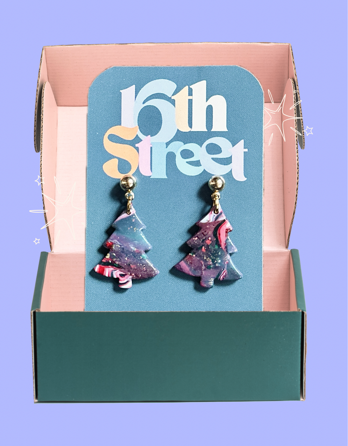 Assorted Tree Dangles | Handmade Polymer Clay Earrings