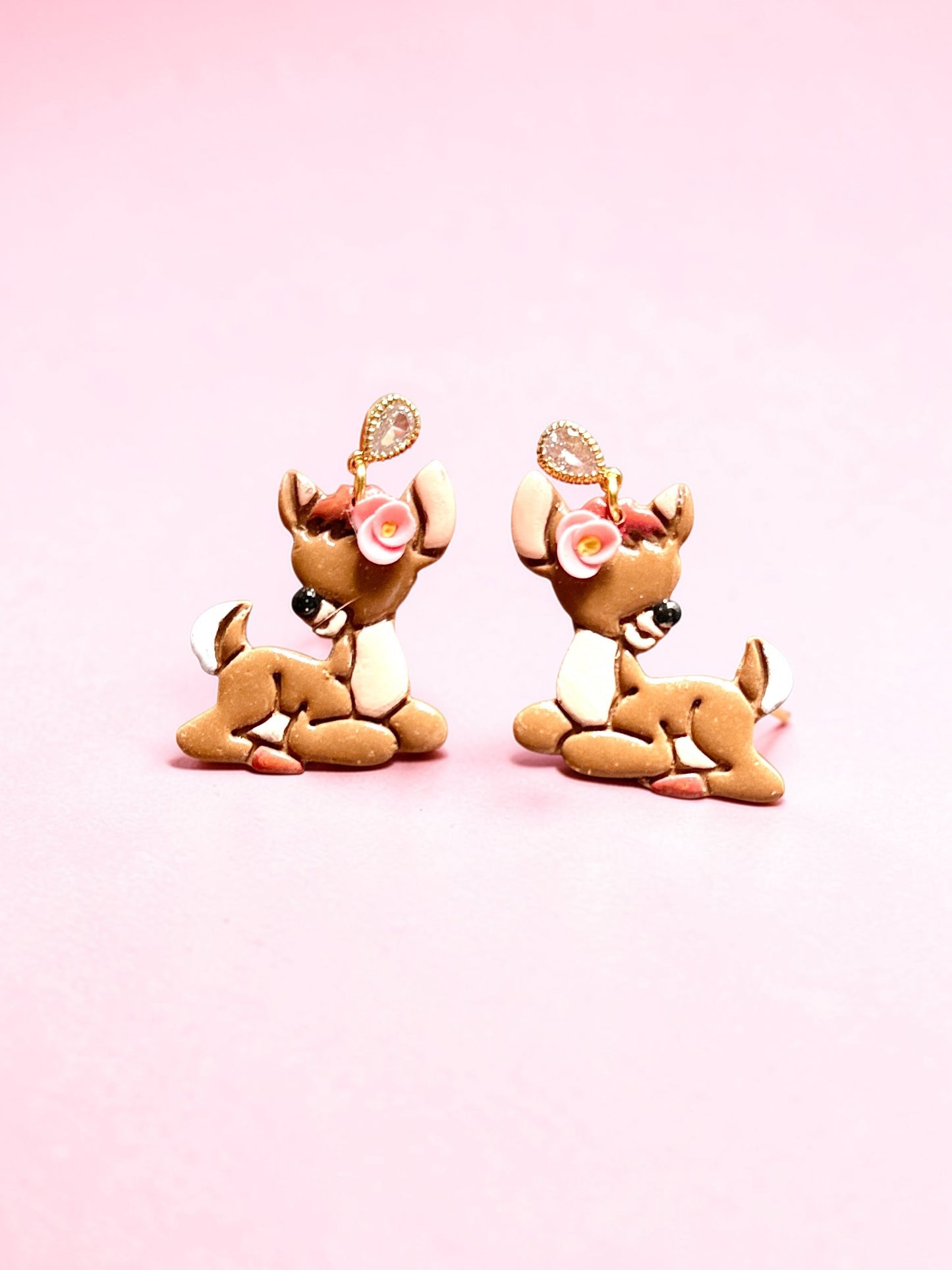 Fawn Dangles | Handmade Polymer Clay Earrings