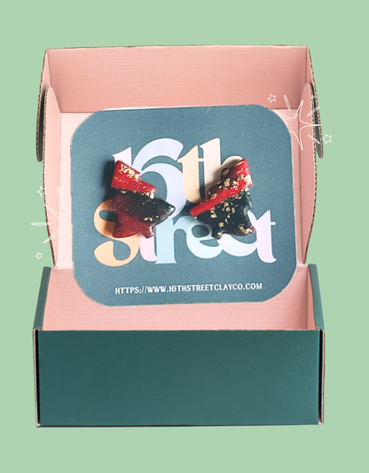 Tree Studs | Handmade Polymer Clay Earrings