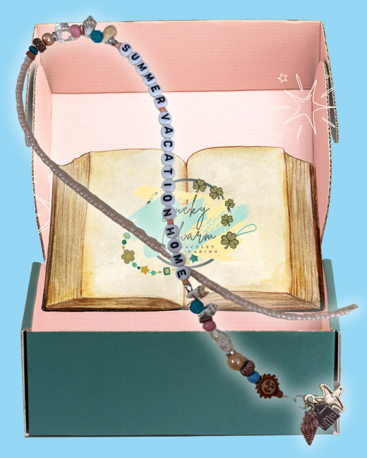 “Summer Vacation Home” Bookmark | Lucky Charm Bracelet Making