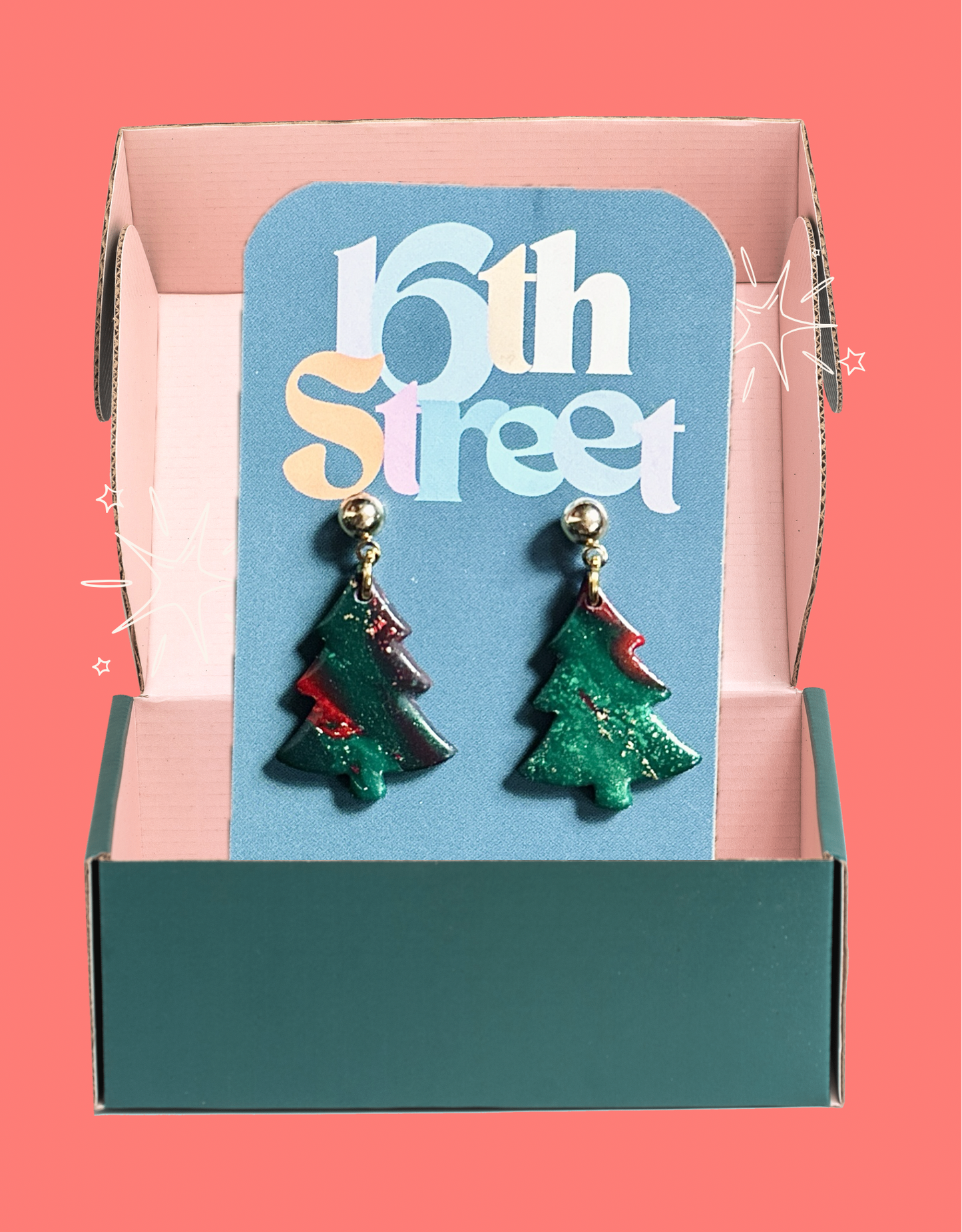 Assorted Tree Dangles | Handmade Polymer Clay Earrings