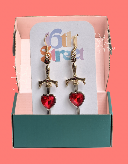 Iron Heart | Metal Earrings