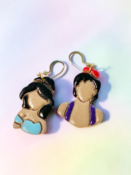Red Hat Prince Dangles | Handmade Polymer Clay Earrings