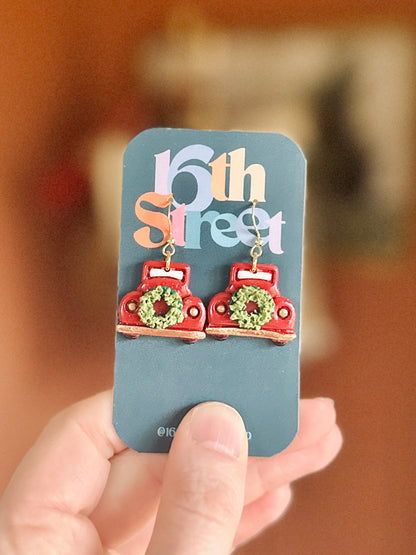 Home for the Holidays Dangles | Handmade Polymer Clay Earrings