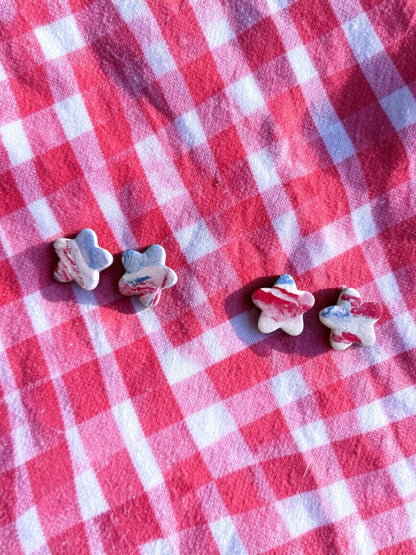 Star Spangled Studs | Handmade Polymer Clay Earrings